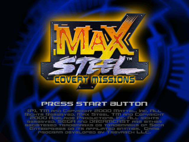 Max Steel: Covert Missions Title Screen